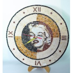 Horloge Marilyn en mosaïque Horloge Marilyn en mosaïque